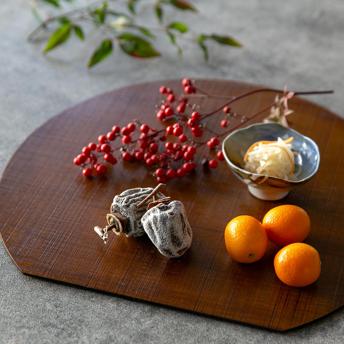 楽天市場】半月膳 36×32cm 漆塗り 天然木 ランチョンマット 5枚セット