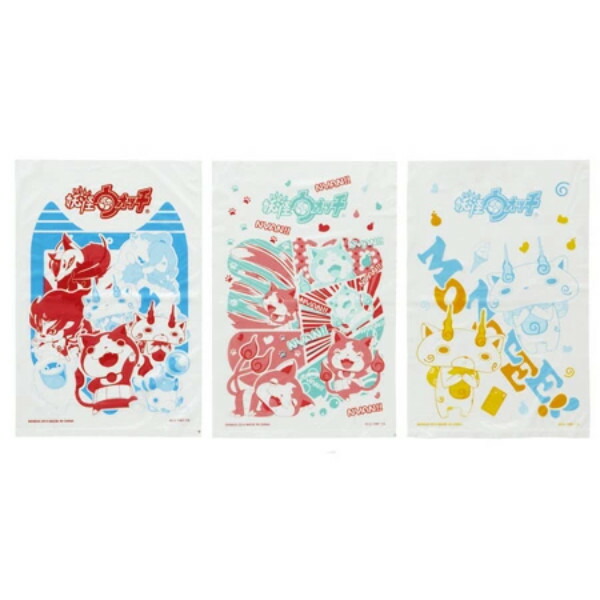 楽天市場】プリントポリ袋 妖怪ウォッチ 3柄 止めシール付 50枚入