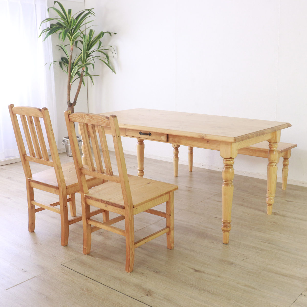 楽天市場】ダイニングチェア 同色2脚セット 天然木 カントリー