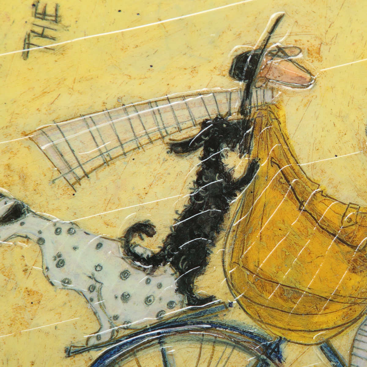 楽天市場】アートパネル サムトフト 『いぬタクシー』 94.5×43cm