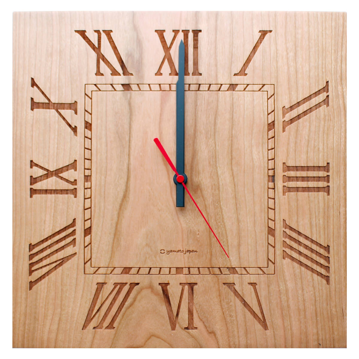 楽天市場】掛け時計 木製 ヤマト工芸 yamato MUKU-ローマ数字