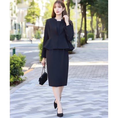 楽天市場】フロリア Flolia ノーカラーペプラムジャケット コクーン