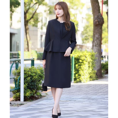 楽天市場】フロリア Flolia ノーカラーペプラムジャケット コクーン