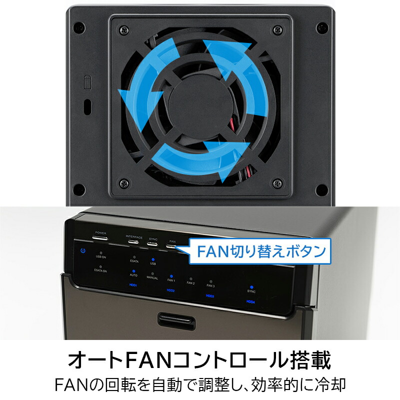 楽天市場】HDD ケース 4台 4BAY 3.5インチ RAID機能なし