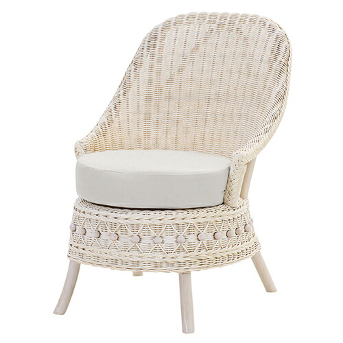 楽天市場】ラタンチェア ホワイトの通販