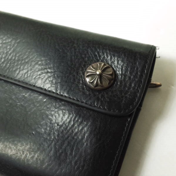 楽天市場】CHROME HEARTS クロムハーツ WAVE WALLET CROSS BUTTONS