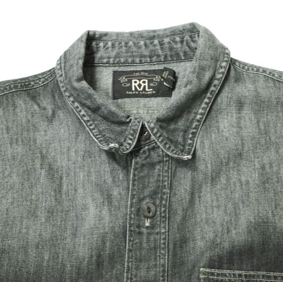 楽天市場】RRL ダブルアールエル BLACK DENIM WORK SHIRT ブラック