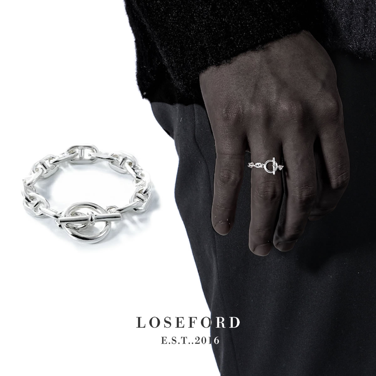 楽天市場】【LOSE FORD 公式】 s925 アンカーリング メンズリング