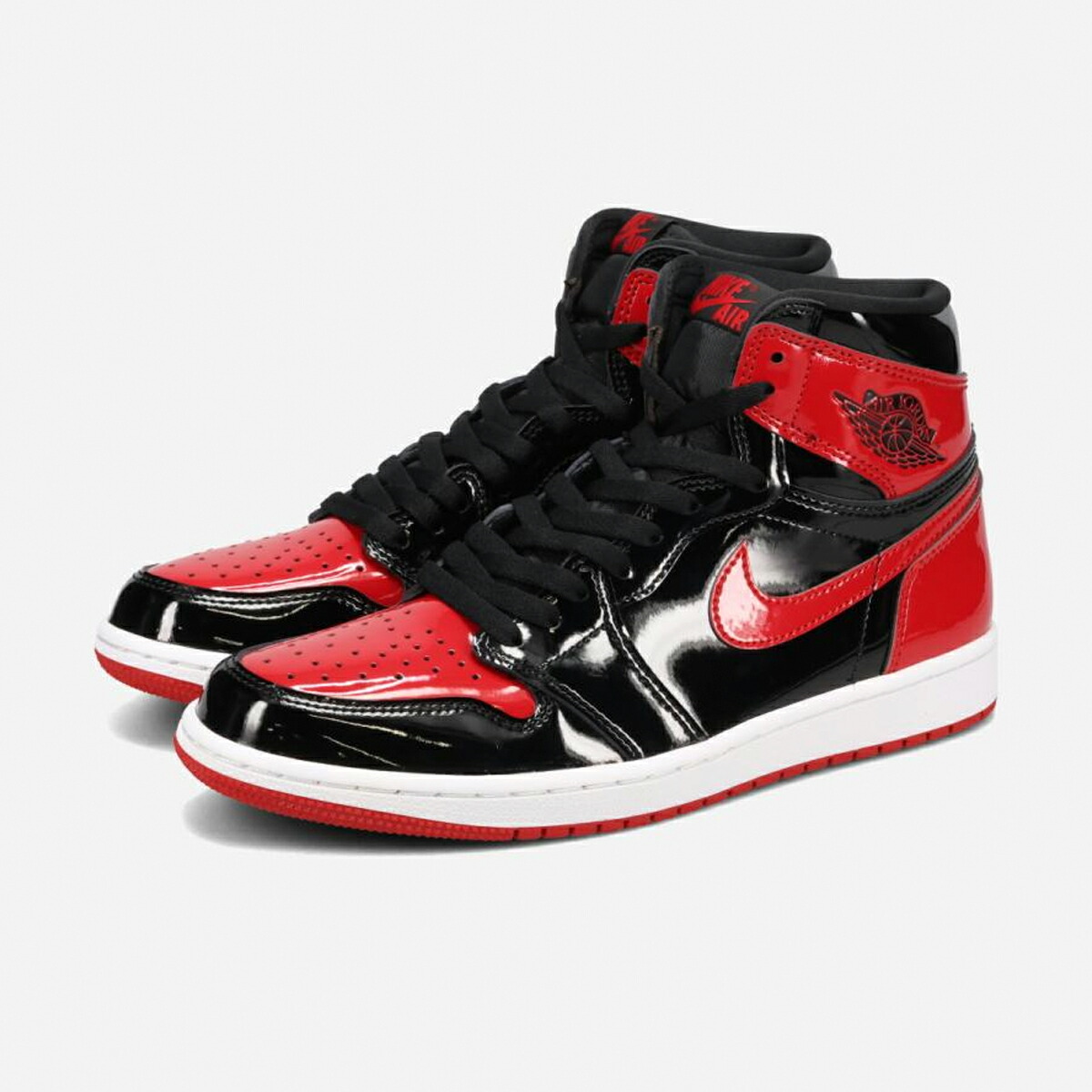 楽天市場】NIKE AIR JORDAN 1 RETRO HIGH OG 【BRED PATENT】 ナイキ