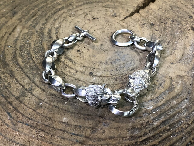 楽天市場】【シルバーアクセサリー】【送料無料】ダブルライオンヘッド