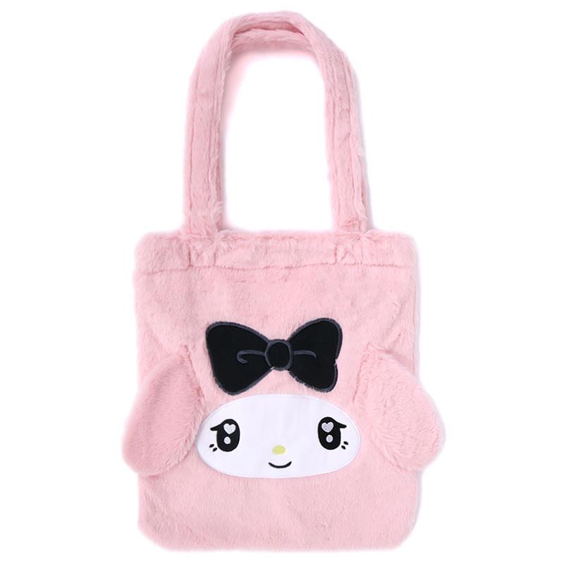 楽天市場】マイメロディ ファー トートバッグ ふわふわ ファーバッグ