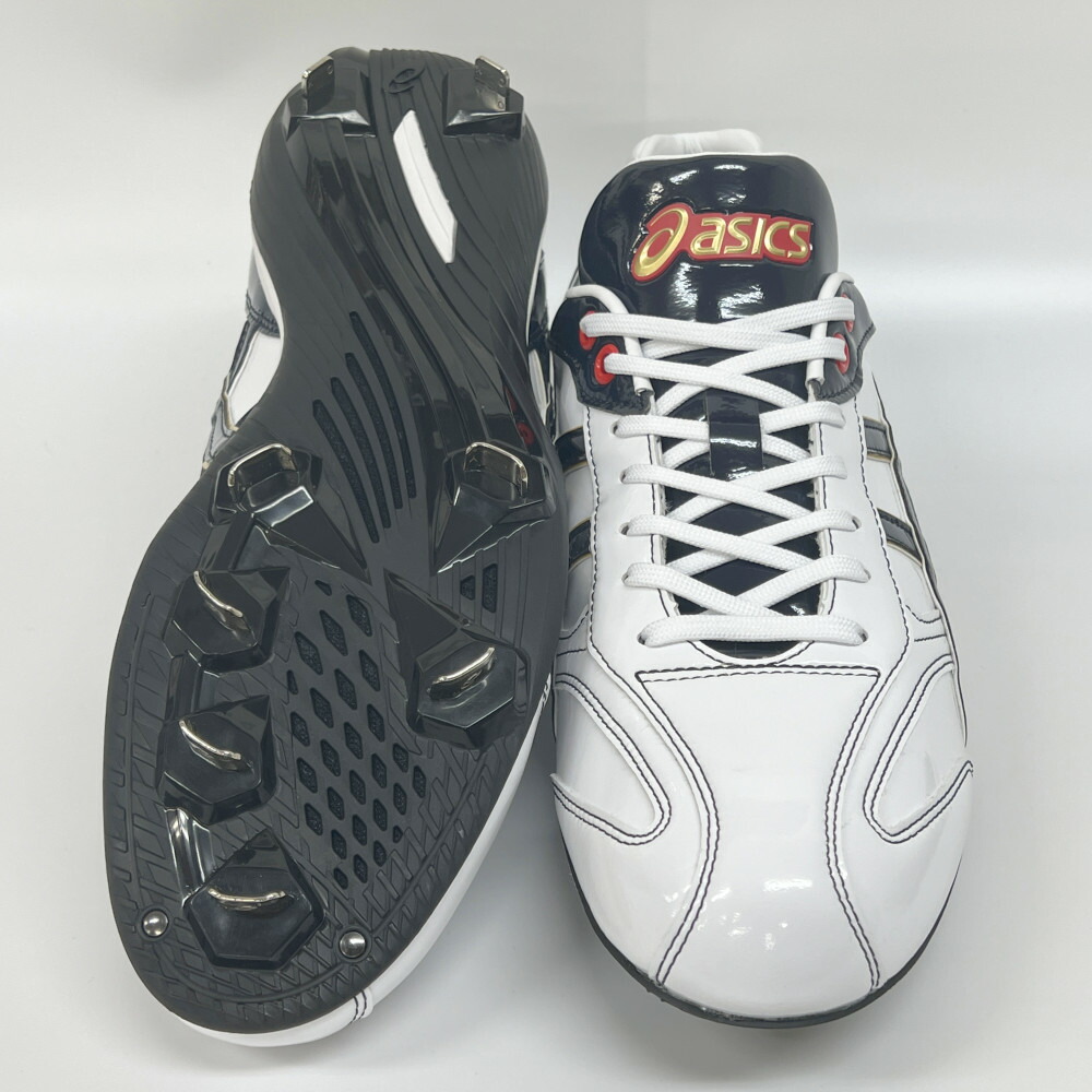 楽天市場】【サイズ交換送料無料】ホワイト×ネイビー アシックス 野球