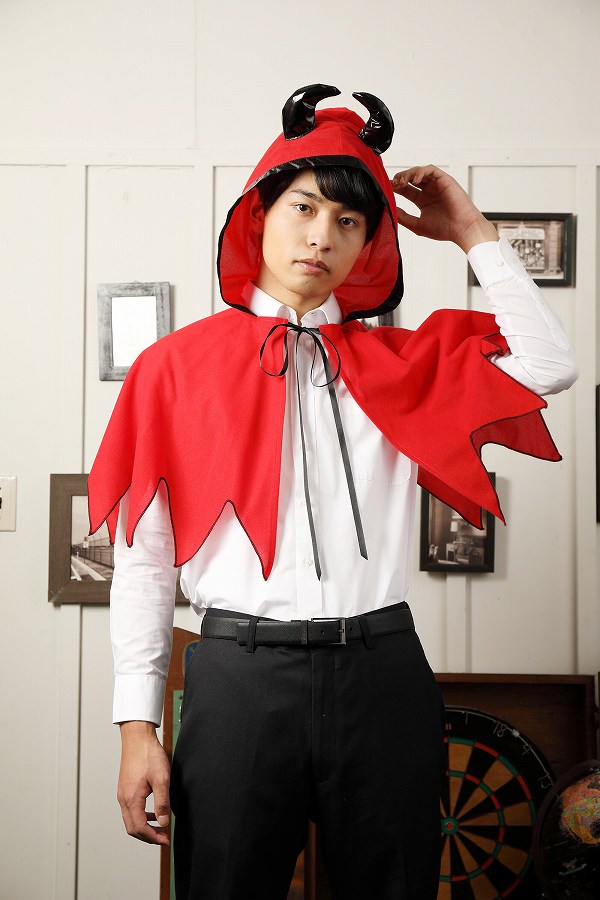 楽天市場】【1点までメール便も可能】デビルフードケープ（大人男女