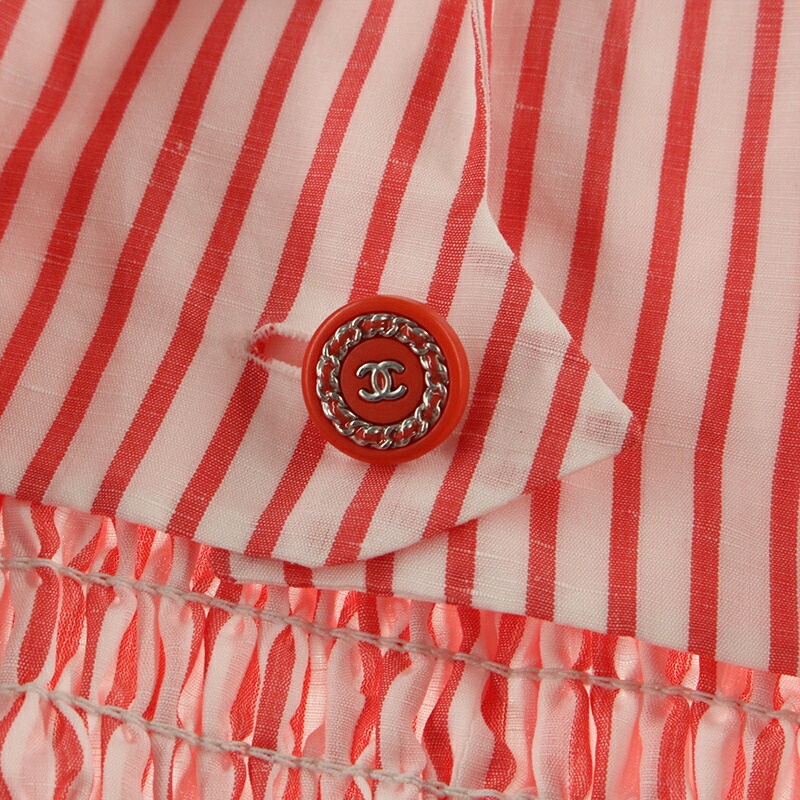 楽天市場】極美品 シャネル CHANEL ココボタン ストライプ