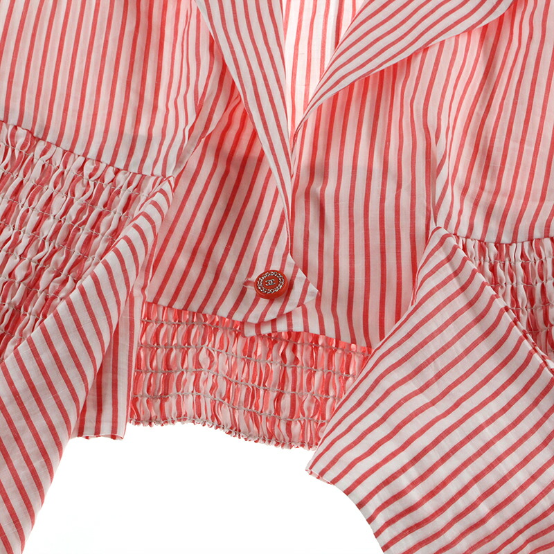 楽天市場】極美品 シャネル CHANEL ココボタン ストライプ