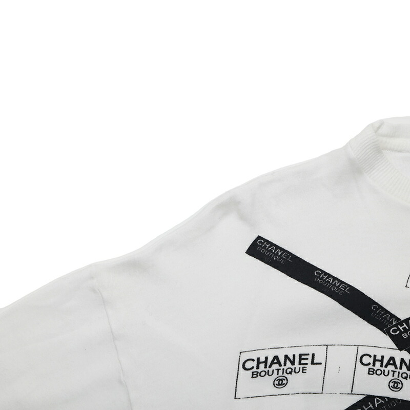 楽天市場】シャネル CHANEL ロゴテープ プリント 長袖Tシャツ