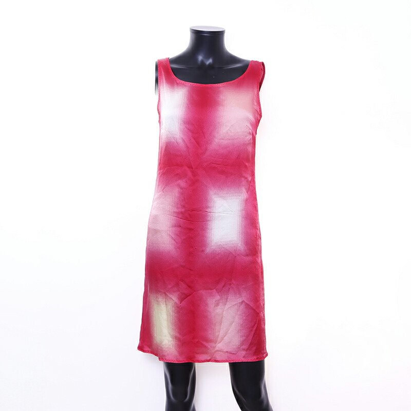 楽天市場】プラダ PRADA ノースリーブ シルク ワンピース ピンク