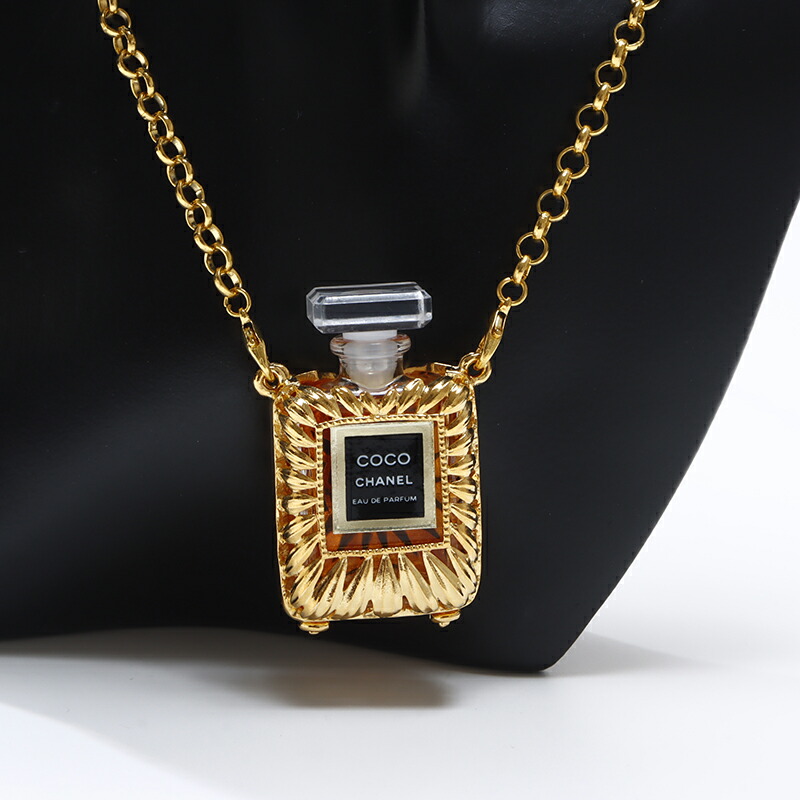 楽天市場】シャネル CHANEL 香水ケース COCO ネックレス ゴールド