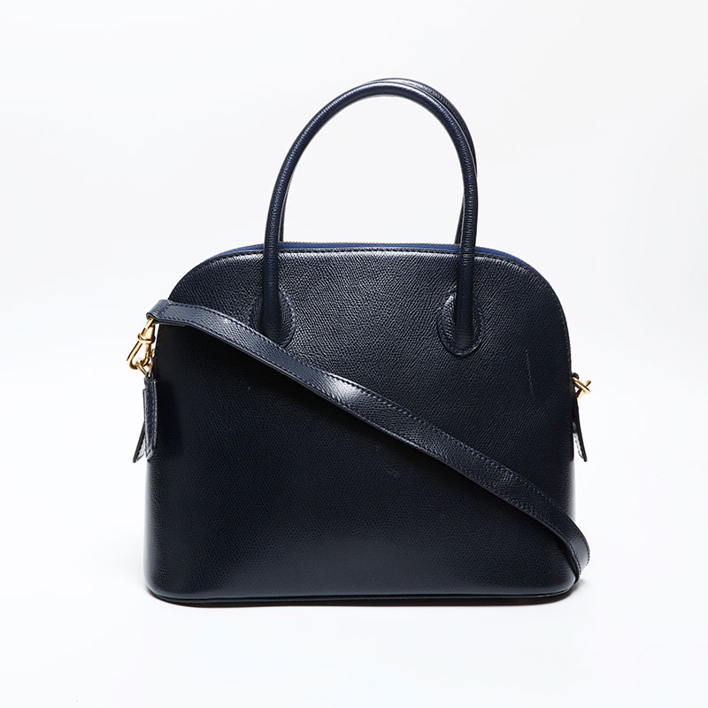 楽天市場】セリーヌ CELINE レザー 2way ハンドバッグ ネイビー