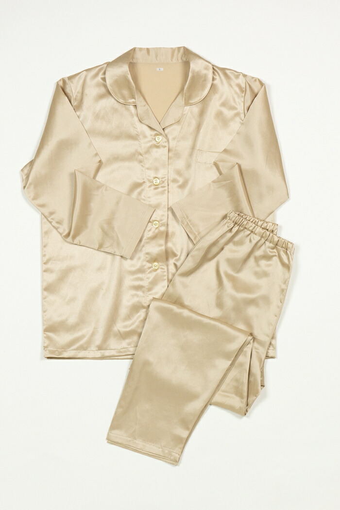 楽天市場】パジャマ シルクサテン シルクパジャマ ルームウェア