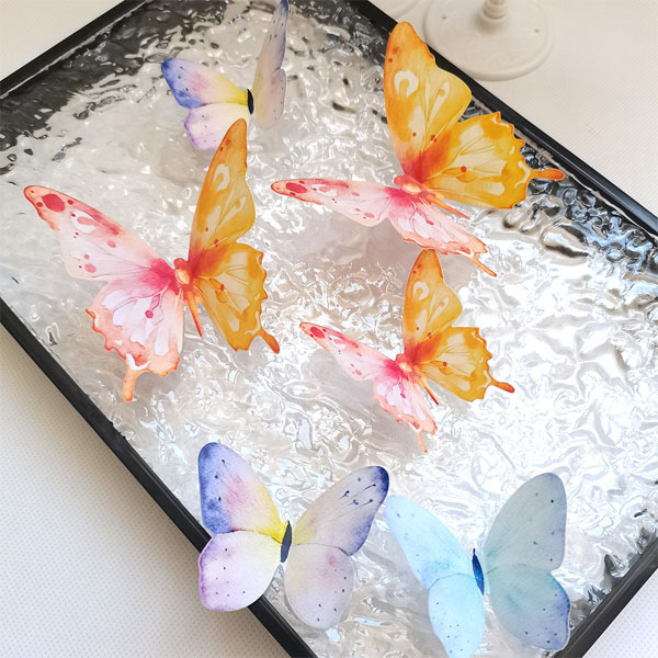 楽天市場】3D立体 バタフライ 蝶 幻想的 12枚入り ふんわりカラー