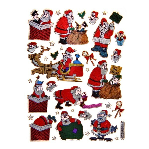 楽天市場】キラキラシール 困ったサンタさん 泥棒とサンタクロース