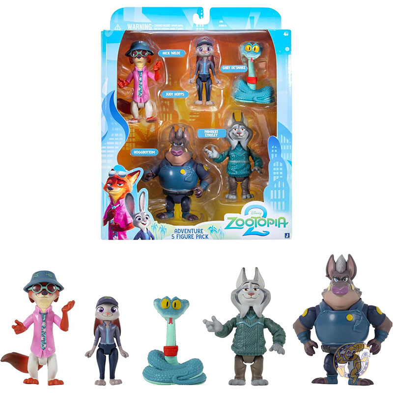 Zootopia ズートピア 2 モニタートップ フィギュア 2種 4セット