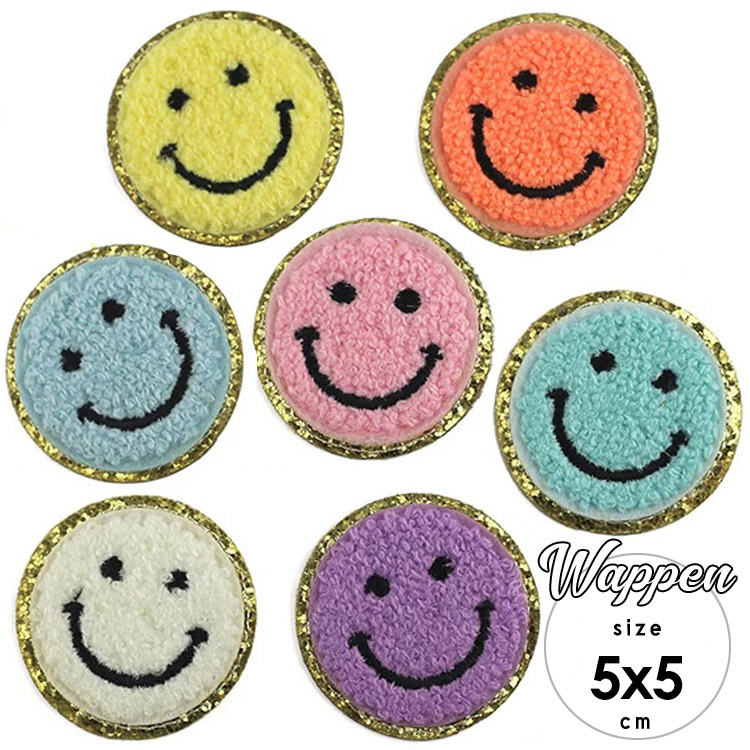 楽天市場】【楽天スーパーSALE割引商品】送料無料/ ワッペン スマイル