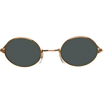 楽天市場】コスプレ 仮装 おもしろメガネ(ジョン) ゴールド×スモーク