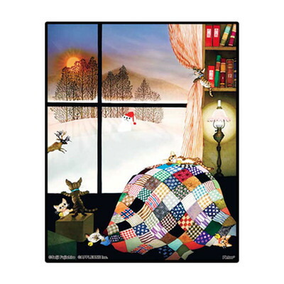 楽天市場】ジクソーパズル 80ピース 冬麗 竈猫 藤城清治 【 巣ごもり