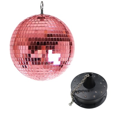 楽天市場】Patymo 30cm ミラーボール ピンク (光る回転モーター付き