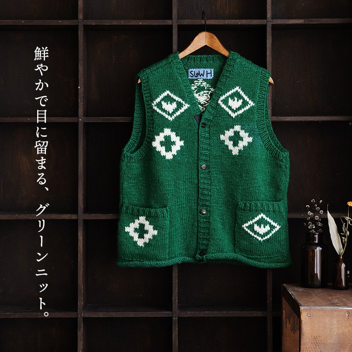 楽天市場】SLOW HANDS スローハンズ ベスト ニットベスト 重ね着