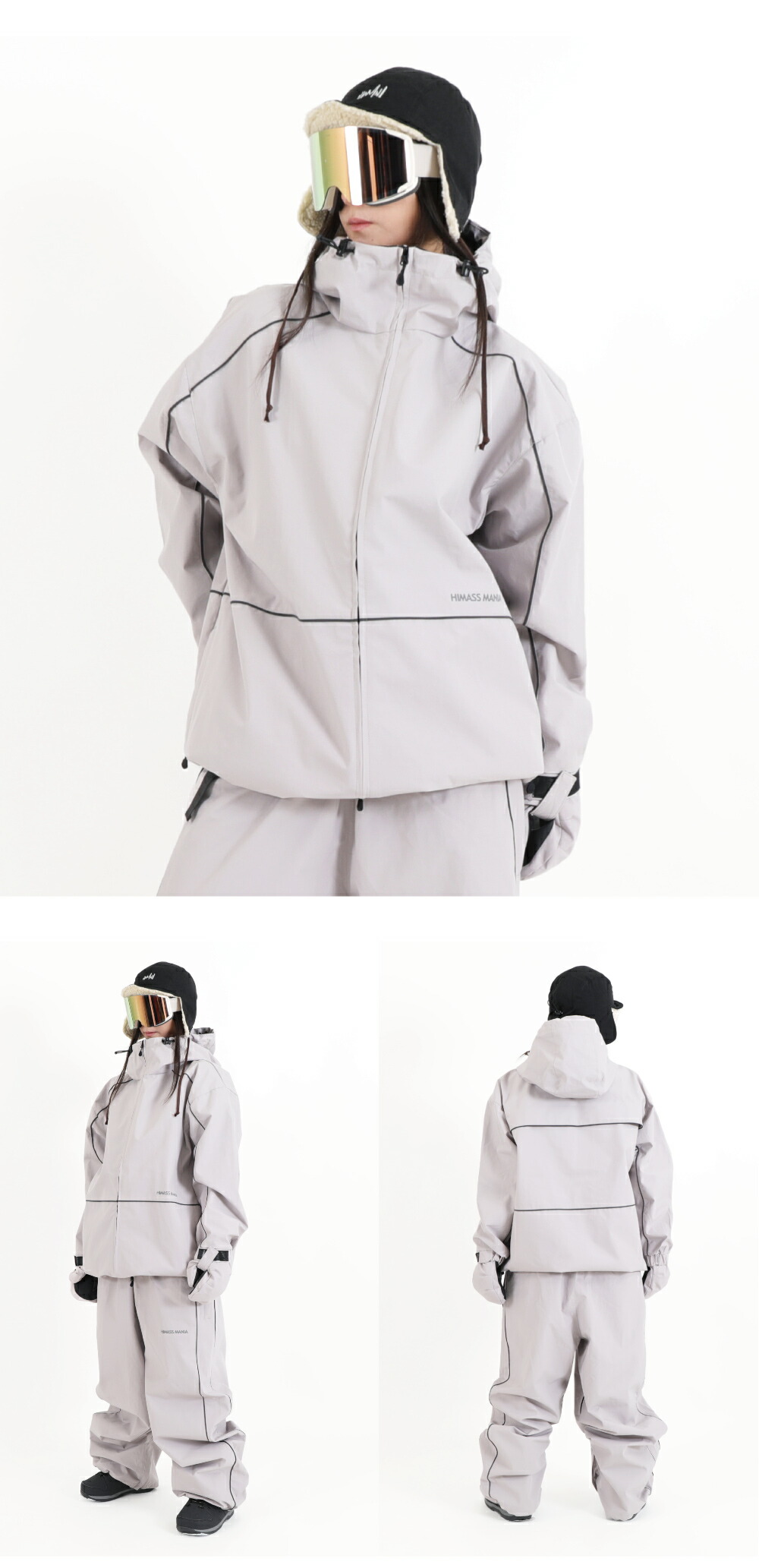 楽天市場】スノーボードウェア レディース ビックシルエット