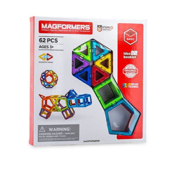 楽天市場】マグフォーマー Magformers おもちゃ 62ピース 知育玩具