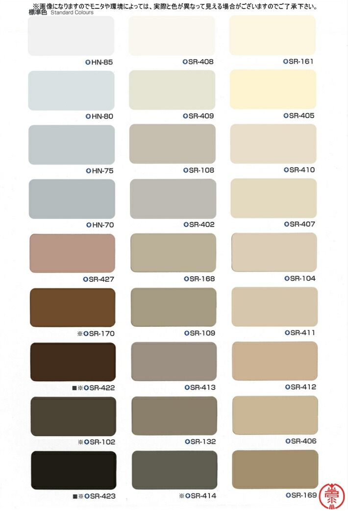 楽天市場】水性セラミシリコン 5分艶(半つや) 16kg SR標準色(白・淡彩