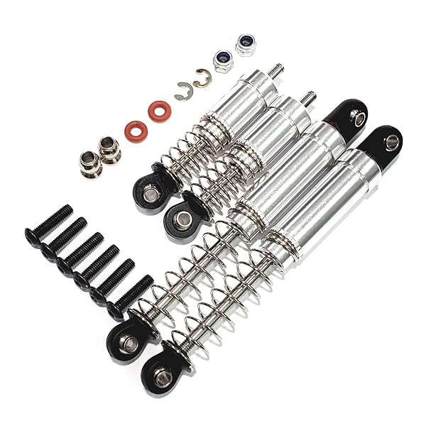 楽天市場】kingfly OPパーツ アルミ オイルダンパー 4本セット タミヤ1