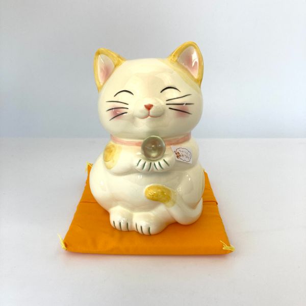 楽天市場】貯金箱 ねこ 風水ハッピーキャット (貯金箱) 特大 M