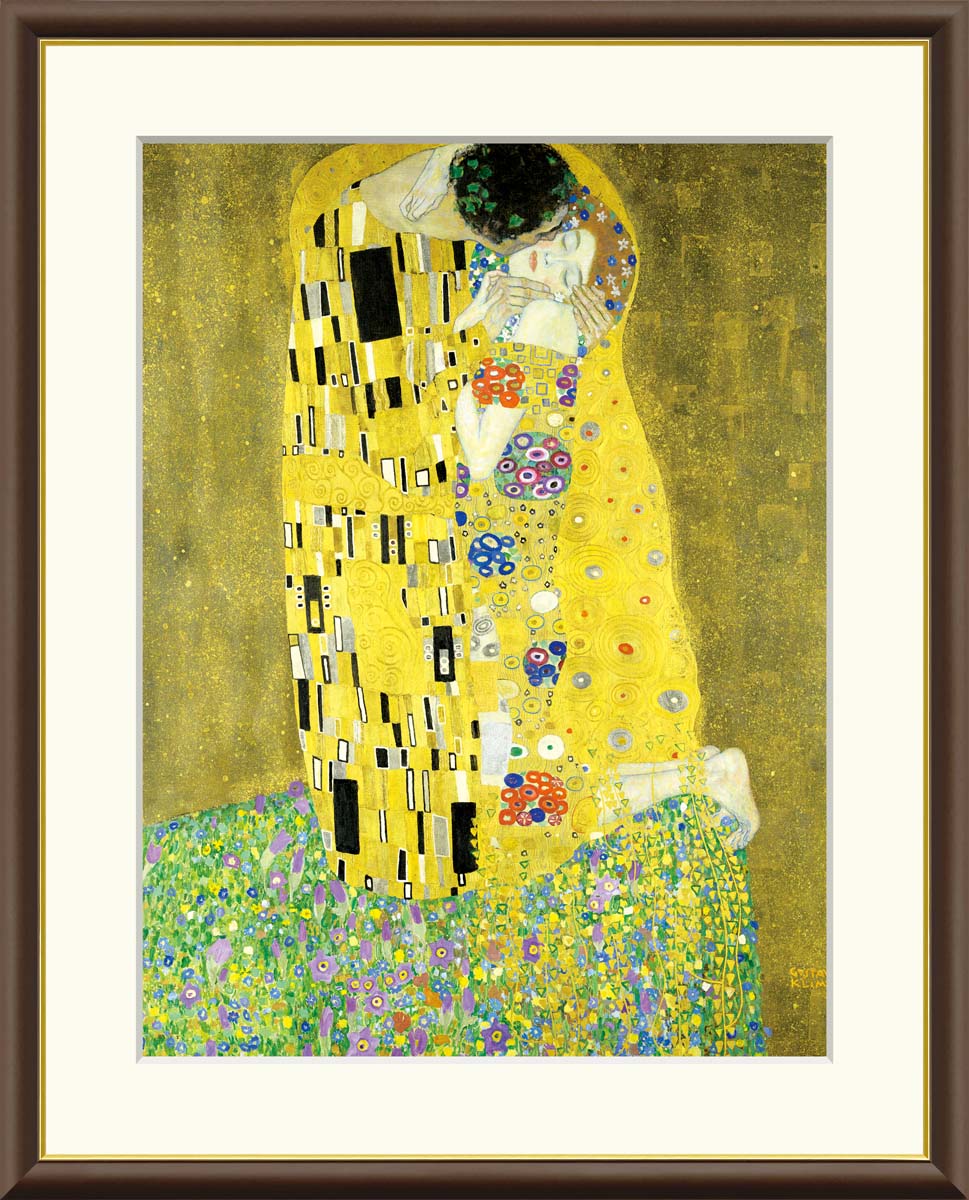 楽天市場】【アート 絵画】世界の名画 クリムト 接吻 金箔 黄金時代