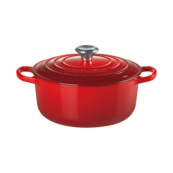 ル・クルーゼ シグニチャー ココット・ロンド 20cm [チェリーレッド