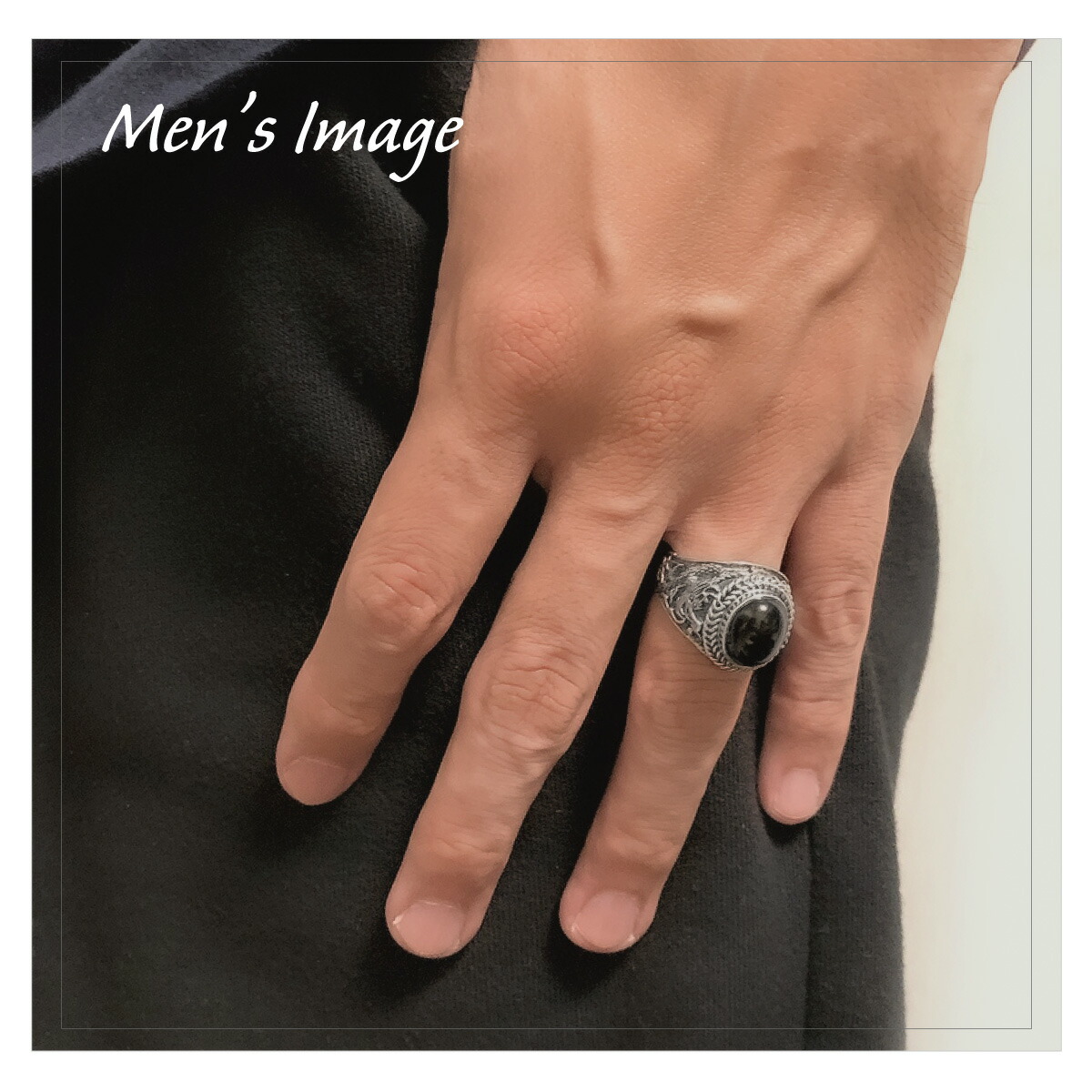 楽天市場】リング レディース メンズ シルバー925 オニキス 龍