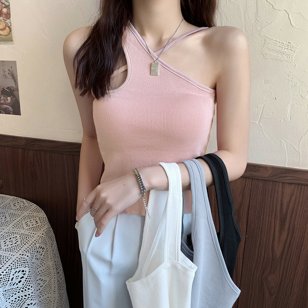 楽天市場】キャミソール レディース 春夏 ショート丈 アシンメトリー