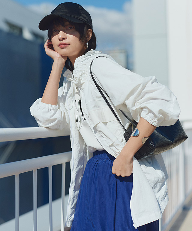 楽天市場】【全品20％OFFクーポン】[RASW]ドロストギャザーブルゾン