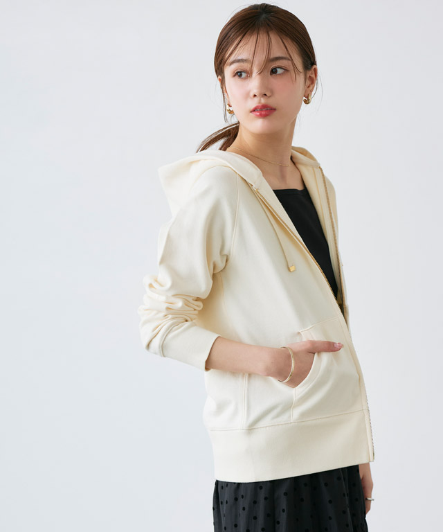 楽天市場】【MAX15％OFFクーポン】綿100％Wジップフード付きスウェット