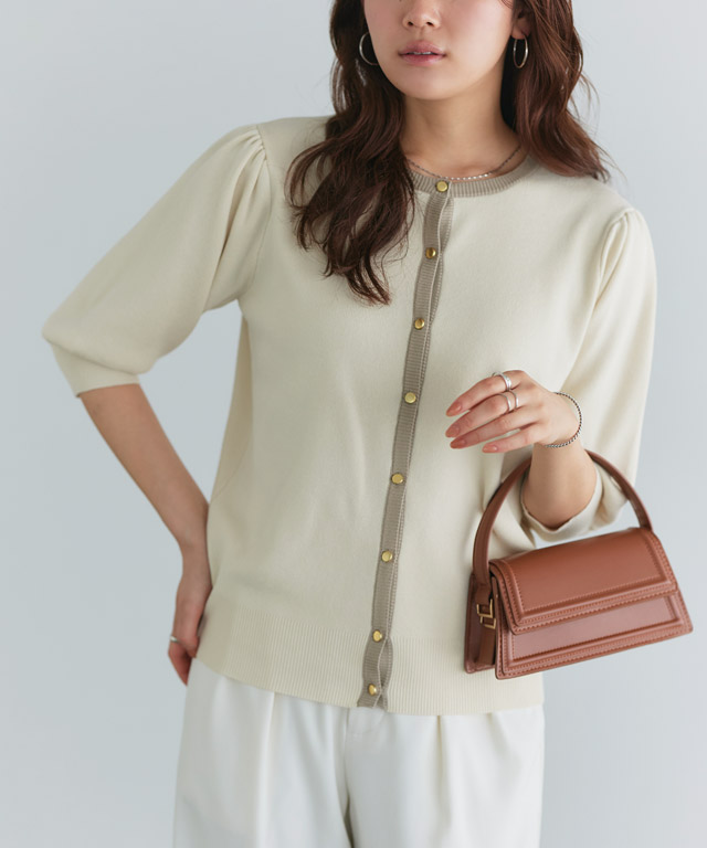 楽天市場】【全品20％OFFクーポン】多機能バイカラーパフニット