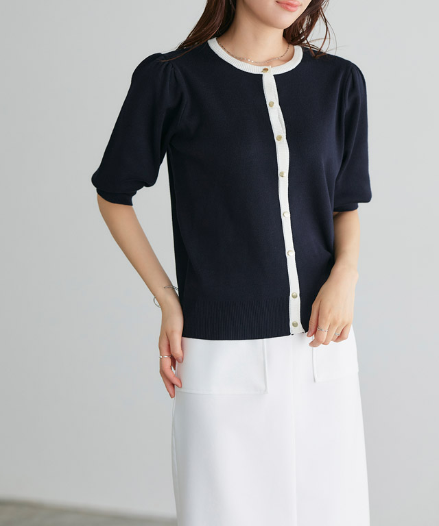 楽天市場】【全品20％OFFクーポン】多機能バイカラーパフニット