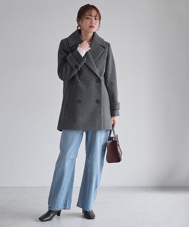 楽天市場】【全品20％OFFクーポン】メルトンPコート ☆ Pコート