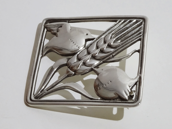 楽天市場】ジョージジェンセン ブローチ250 鳥と麦 送料込み : 輸入