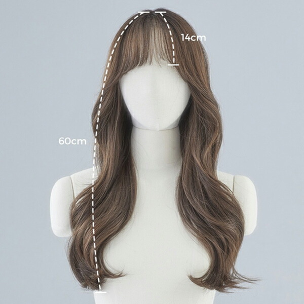 楽天市場】手植えフルウィッグ) シースルーバング ルーズCカールパーマ