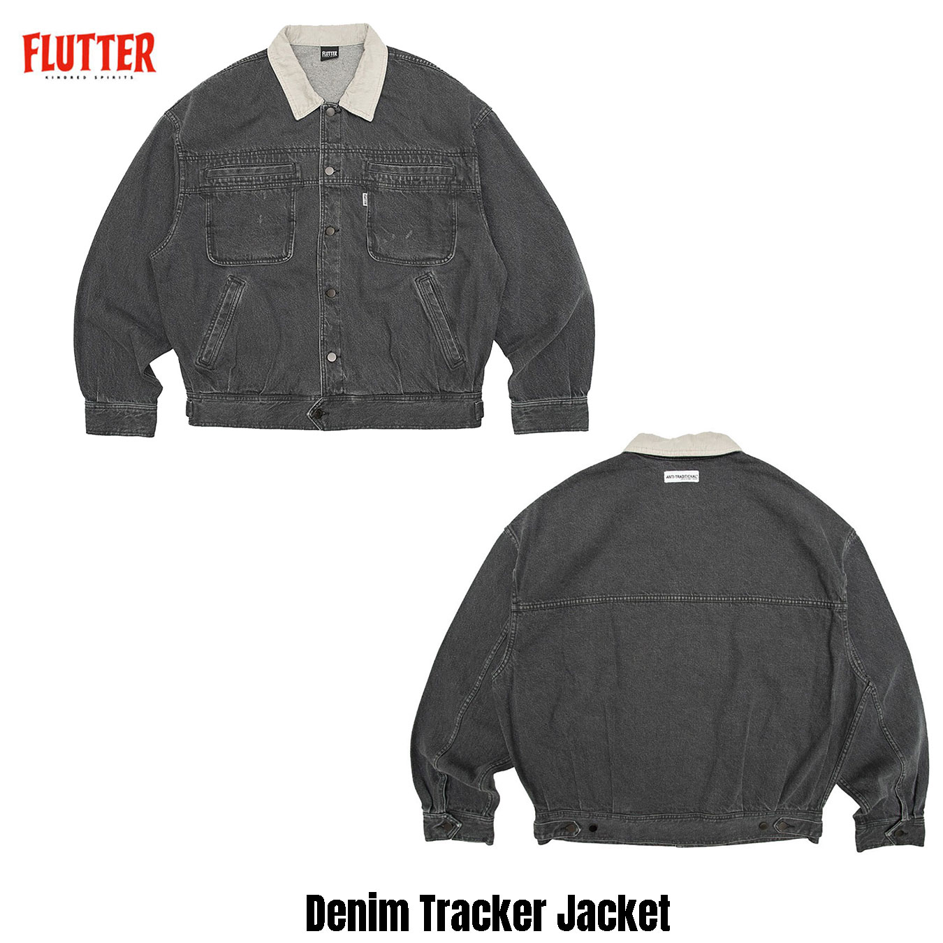 FLUTTER Denim Tracker Jacket BLACK フラッター 楽天市場】☆送料無料セールプライス!! FLUTTER(フラッター) Denim
