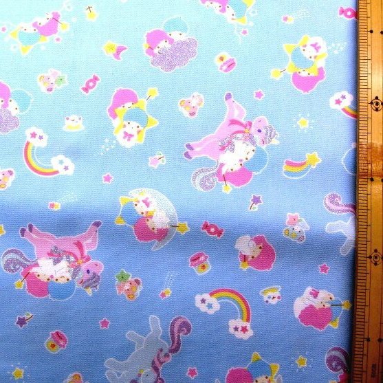 楽天市場】KT-キャラクター 生地 布 キキララ （ リトルツインスターズ